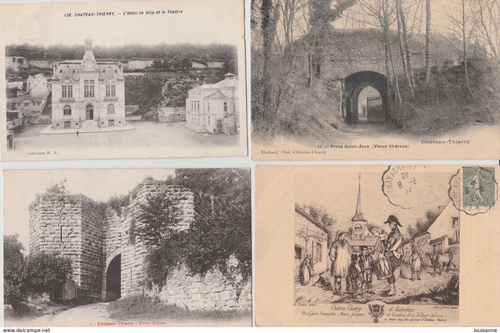 19 / 1 / 440  -  LOT  De  12  CPA   DE  CHÂTEAU-THIERRY  ( 02 ) Toutes Scanées - 5 - 99 Postales