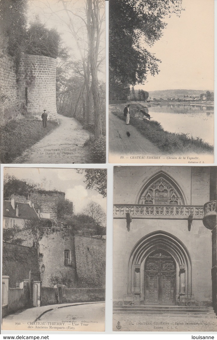 19 / 1 / 440  -  LOT  De  12  CPA   DE  CHÂTEAU-THIERRY  ( 02 ) Toutes Scanées - 5 - 99 Postales