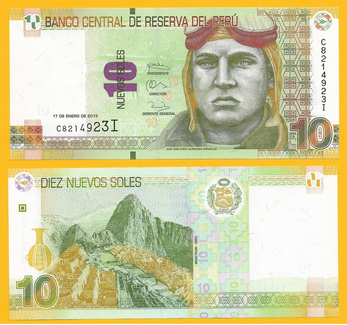 Peru 10 Nuevos Soles P-187 2013 UNC - Pérou