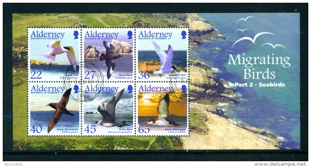 ALDERNEY  -  2003  Migrating Birds  Miniature Sheet  Used As Scan - Alderney