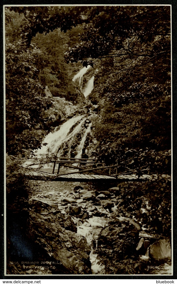 Ref 1263 - Judges Real Photo Postcard - Rhaiadr Ddu Falls Tyn-Y-Groes - Caernarvonshire Wales - Caernarvonshire