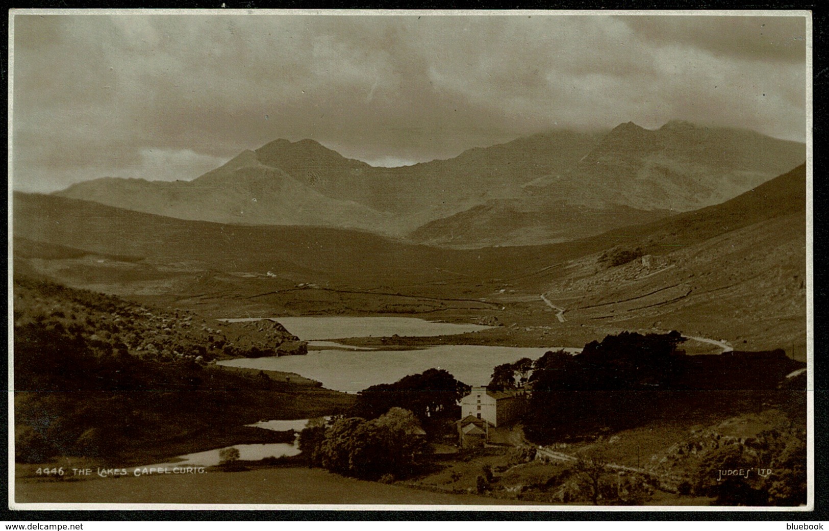 Ref 1263 - Judges Real Photo Postcard - The Lakes Capel Curig - Caernarvonshire Wales - Caernarvonshire