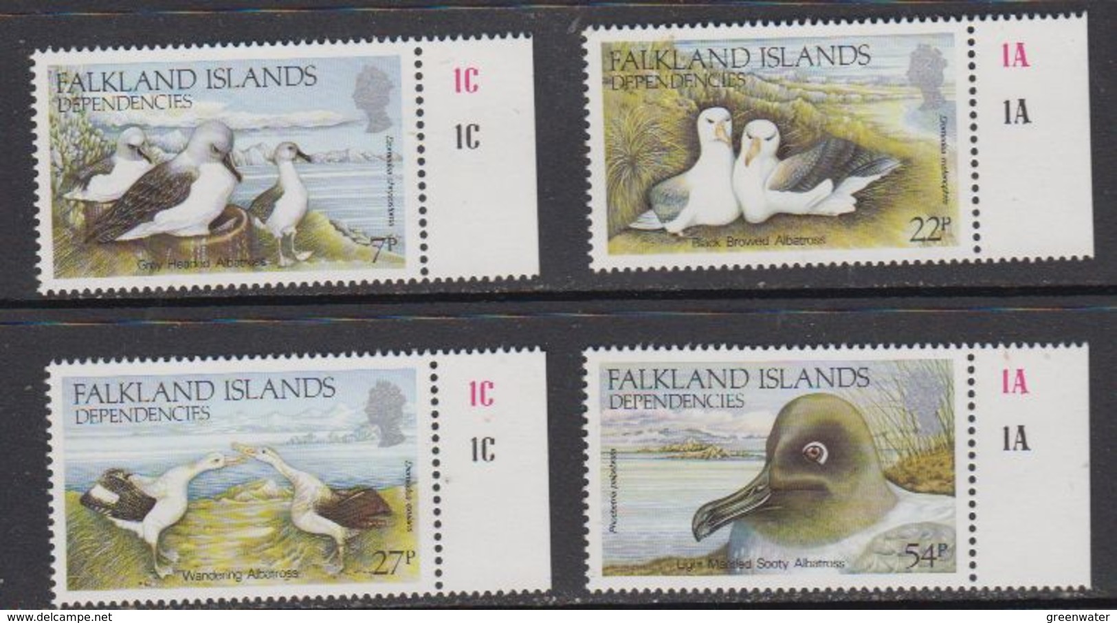 Falkland Islands Dependencies 1985 Albatross 4v (+margin)  ** Mnh (41719E) - Zuid-Georgia
