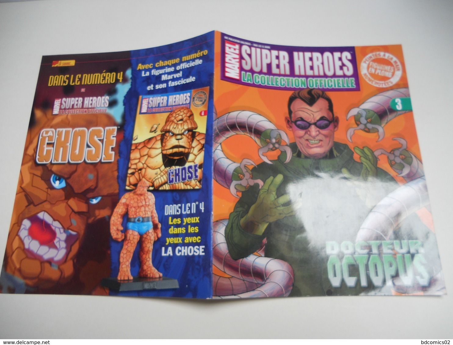 MARVEL SUPER HEROES  COLLECTION OFFICIEL AVEC POSTER AU CENTRE  N°3 DOCTEUR OCTOPUS  TBE - Strange