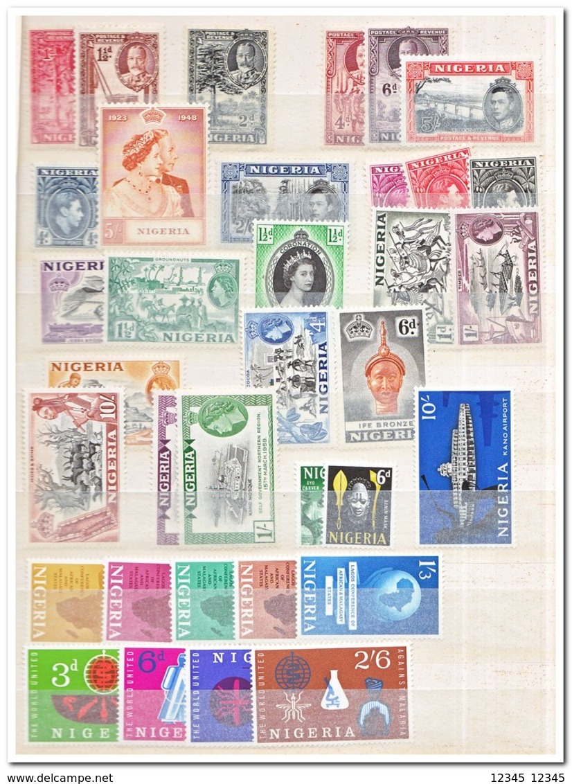 Nigeria, Plakker MH, Small Collection In Good Condition ( Cat. Price MI € 80,00 ) - Nigeria (1961-...)