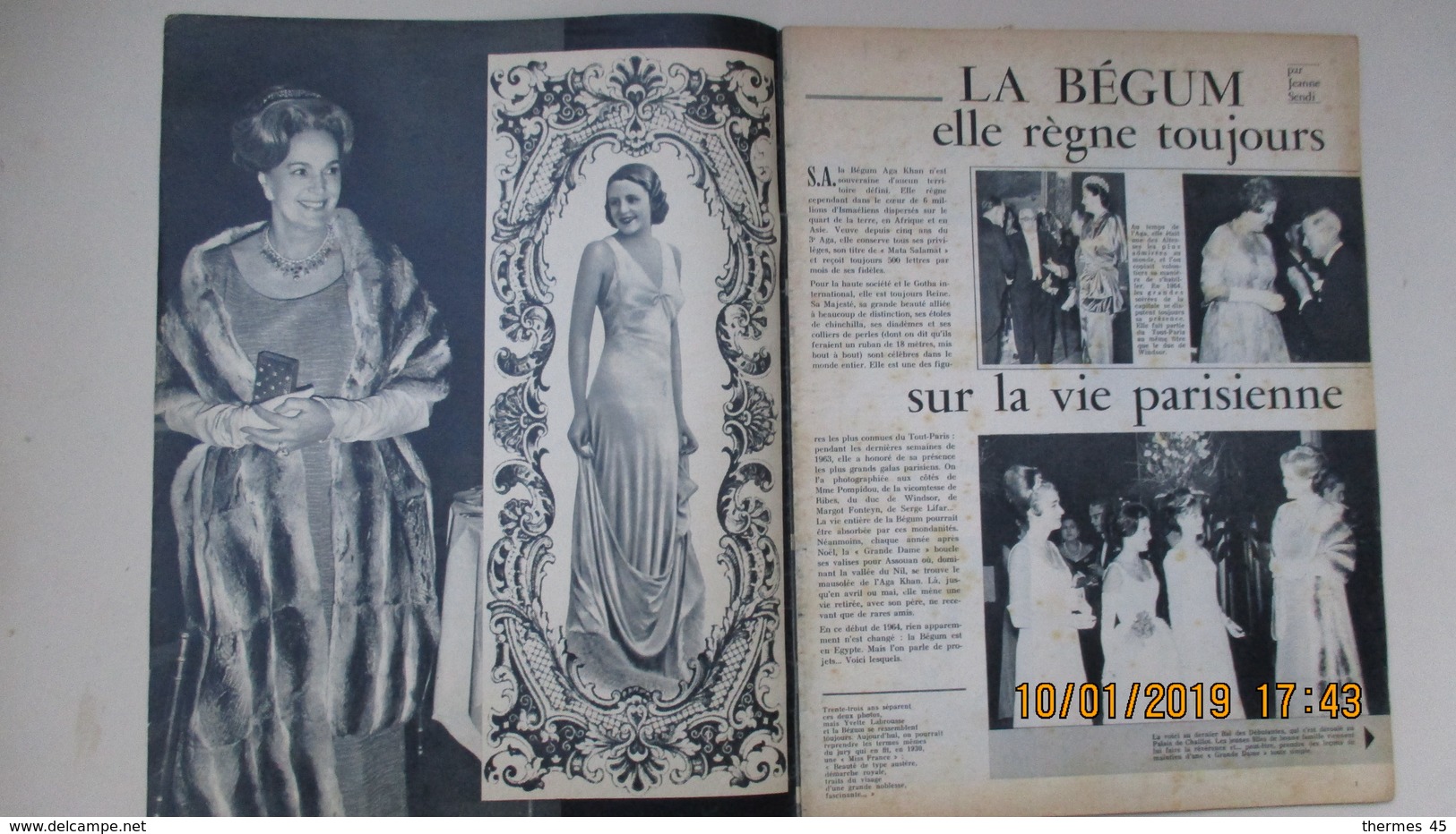 LA BEGUM ( YVETTE LABROUSSE MISS FRANCE 1930 ) / LOT 4 POINT DE VUE IMAGES DU MONDE - People