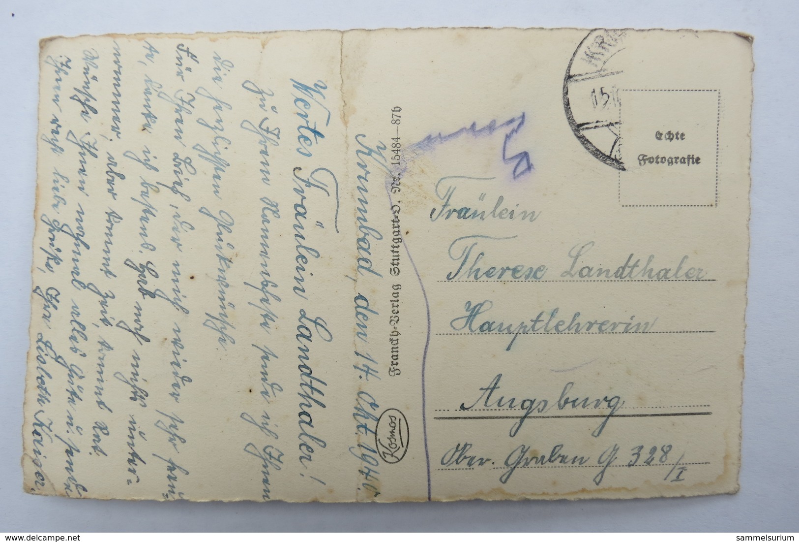 (10/8/72) Postkarte/AK "Bad Krumbad I. Schwaben" Um 1940 - Krumbach