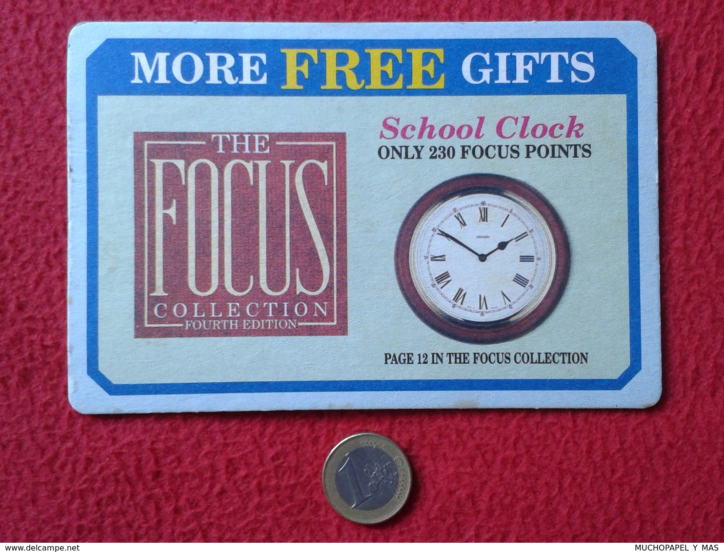 POSAVASOS RARE COASTER MAT O SIMILAR UNITED KINGDOM ? THE FOCUS COLLECTION GIFTS SCHOOL CLOCK VER FOTOS . RELOJ UK ? - Portavasos