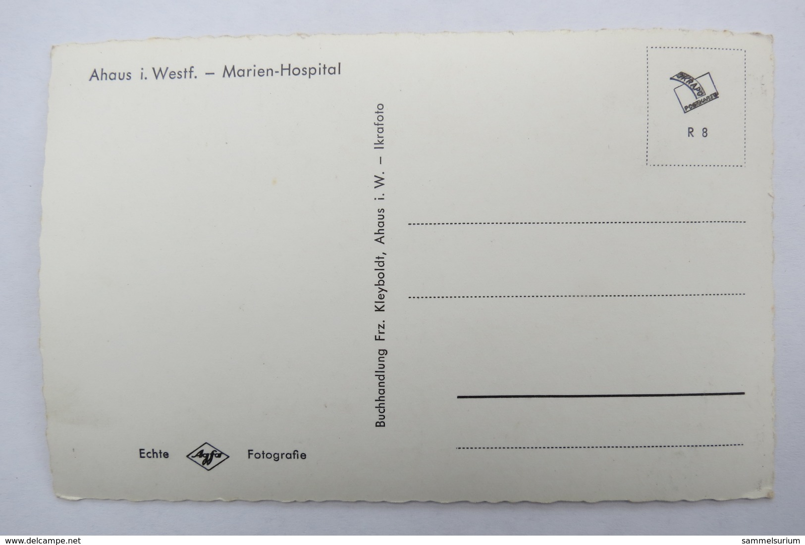 (10/8/73) Postkarte/AK "Ahaus I. Westf." Marien-Hospital - Ahaus