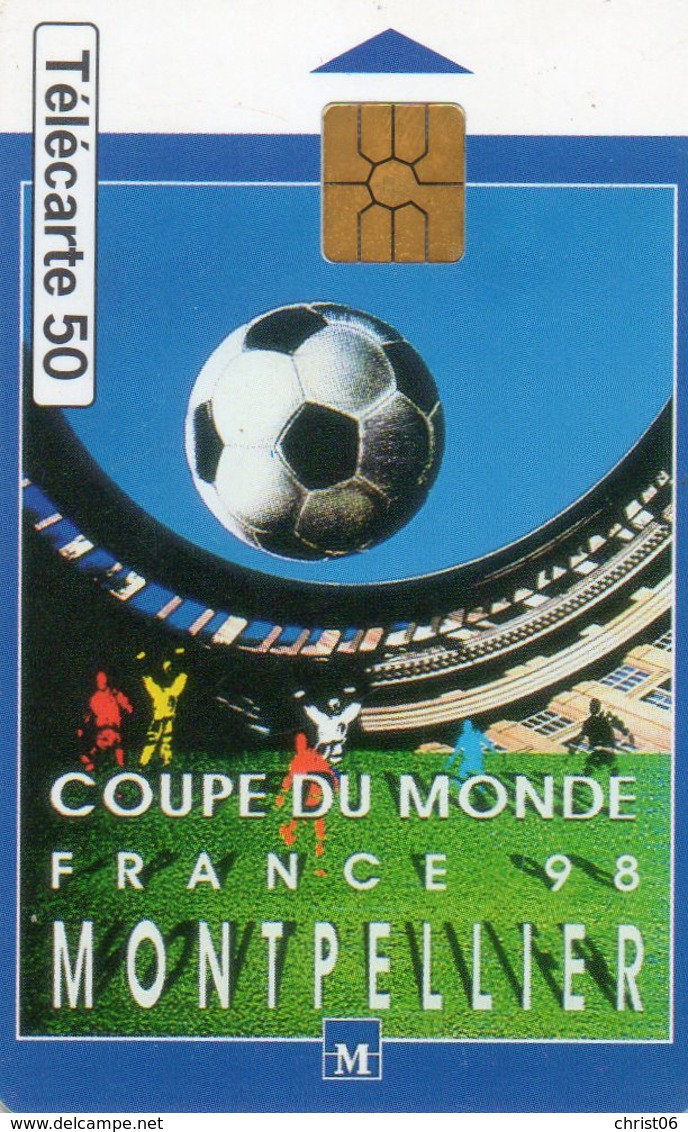 TELECARTE 50 UNITES. 98 COUPE DU MONDE MONTPELLIER - Sport