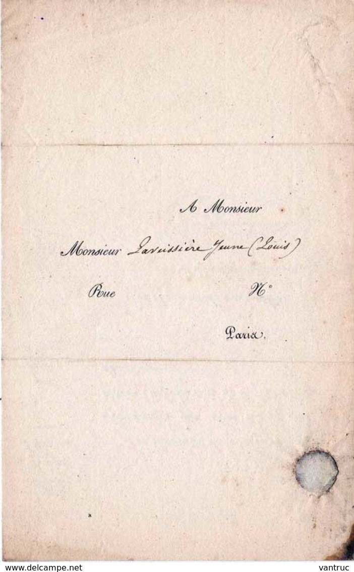 Adjudication De 1841 - Imprimerie Royale - Laveissière - Paris. - Imprimerie & Papeterie