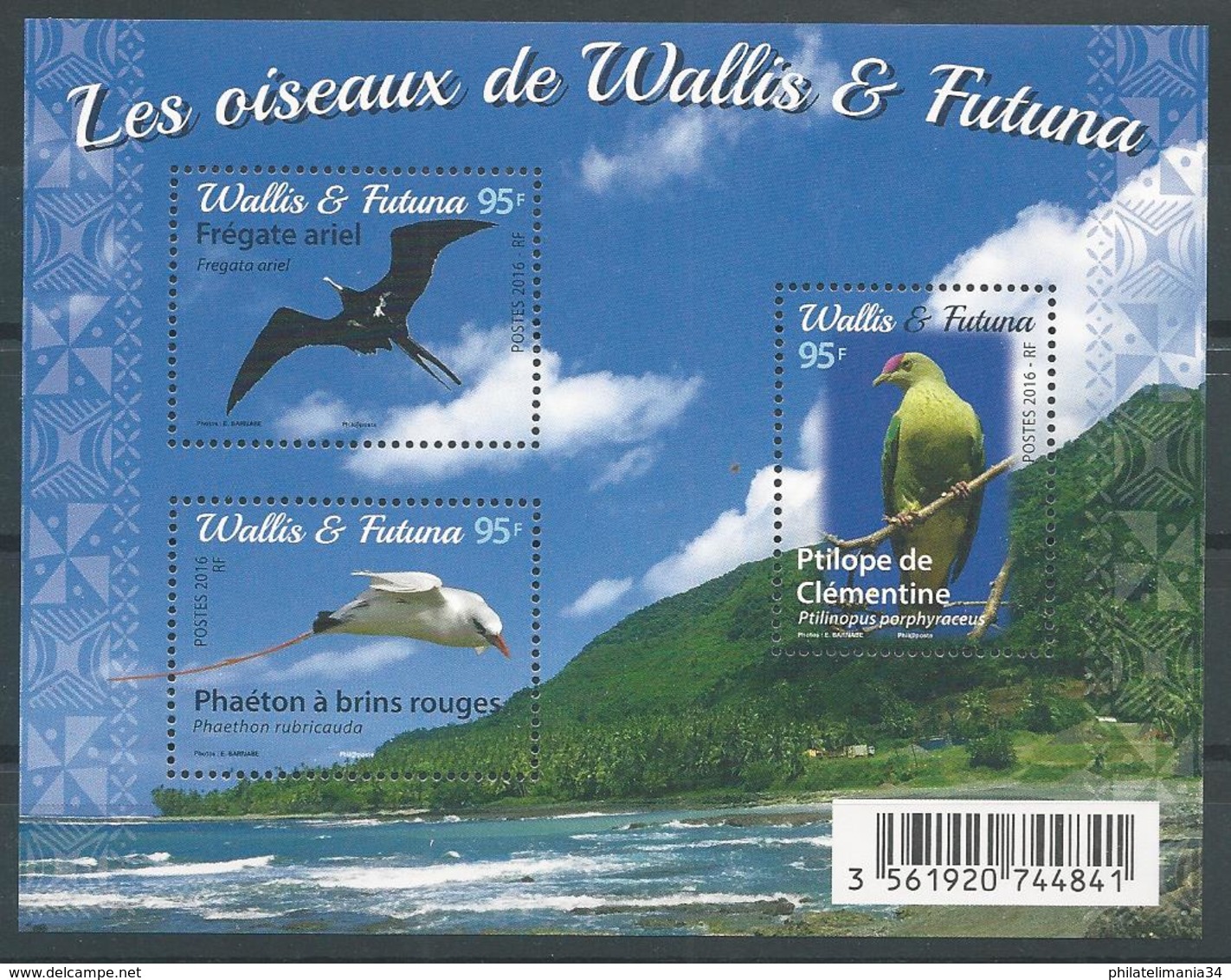 Wallis Et Futuna 2016 - Les Oiseaux - Blocks & Sheetlets