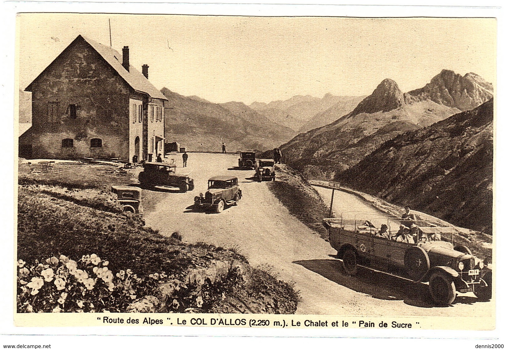 04 - "Route Des Alpes" - LE COL D' ALLOS (2250 M.) - Le Chalet Et Le "Pain De Sucre" - Ed. A. Mollaret, Grenoble - Autres & Non Classés