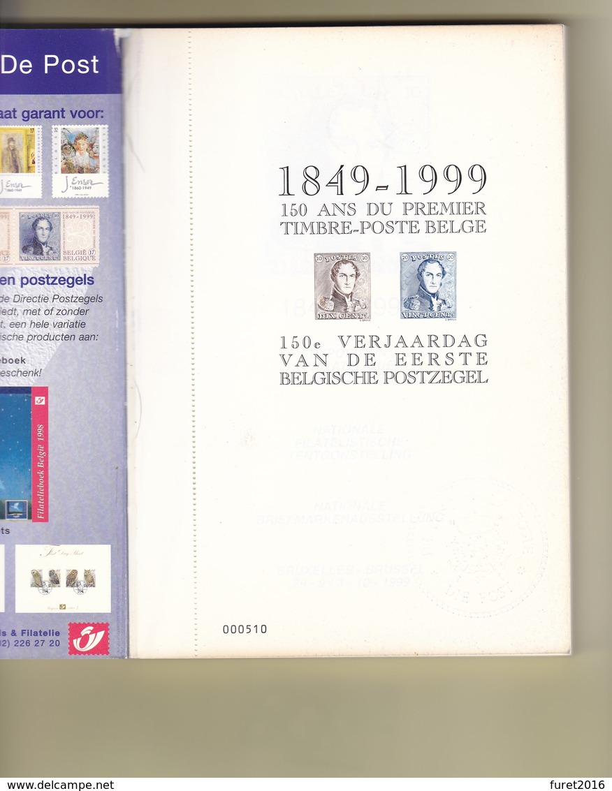 CATALOGUE EXPOSITION NATIONALE BRUPHILA 99   Avec Le Feuillet 223 Pages - Philatelic Exhibitions