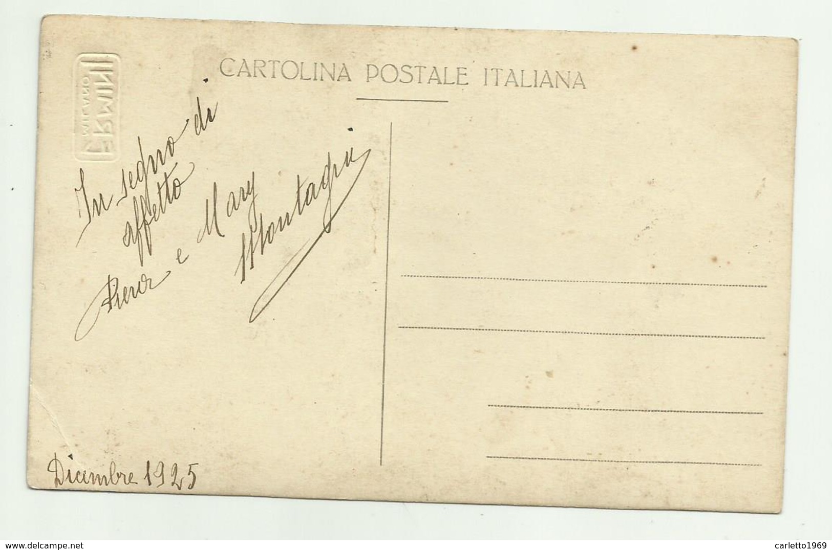 CART. FOTGRAF. MADRE E FIGLIA DEL 1925 STUDIO ERMINI MILANO - NV FP - Dolmen & Menhirs
