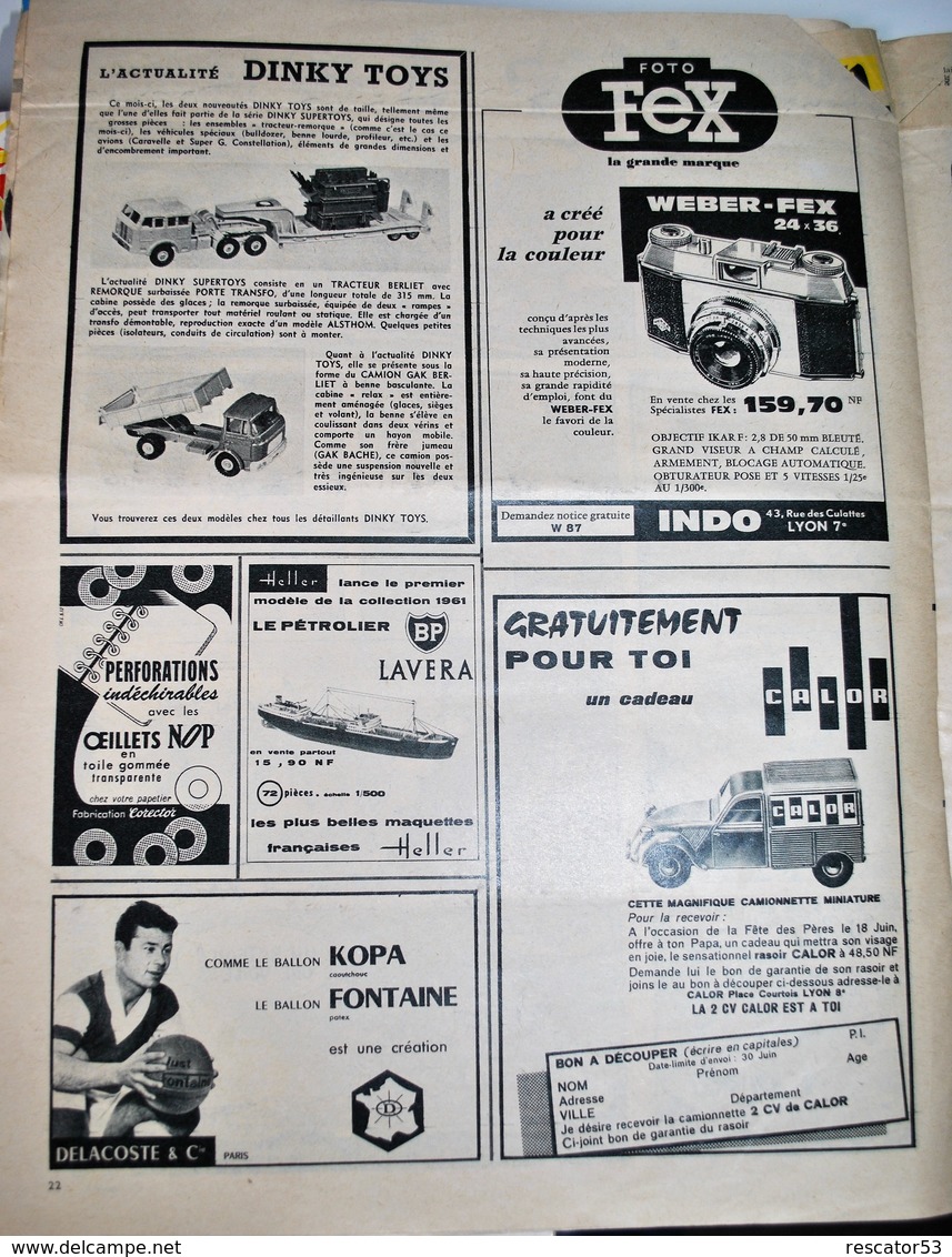 rare revue Pilote du 8 juin 1961 spécial 24 heures du Mans