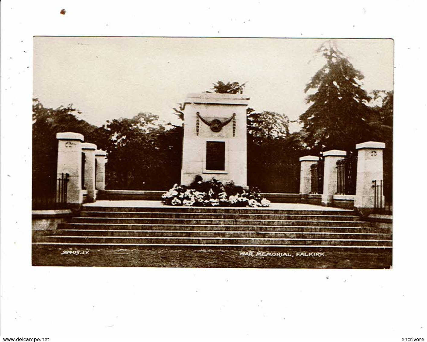 Cpa Carte Photo FALKIRK Memorial War Monument Aux Morts Mémorial 984-09 JV - Monuments Aux Morts