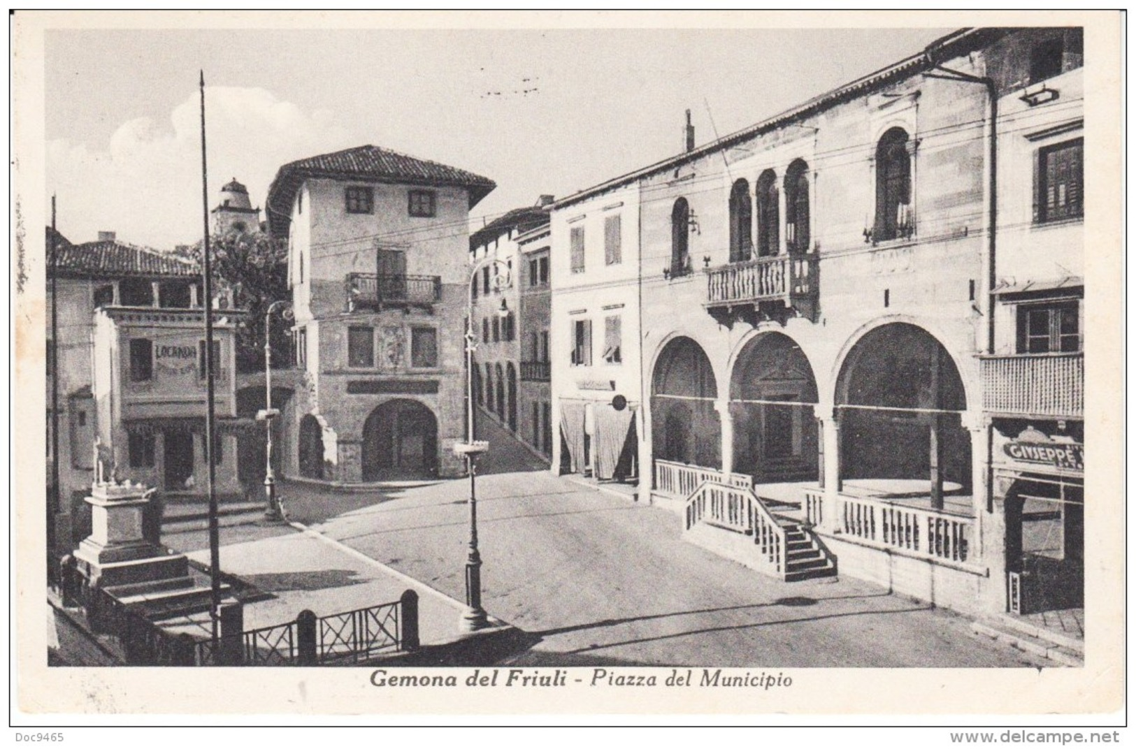 Cartolina Gemona Del Friuli (UD) 1940 Piazza - Other & Unclassified