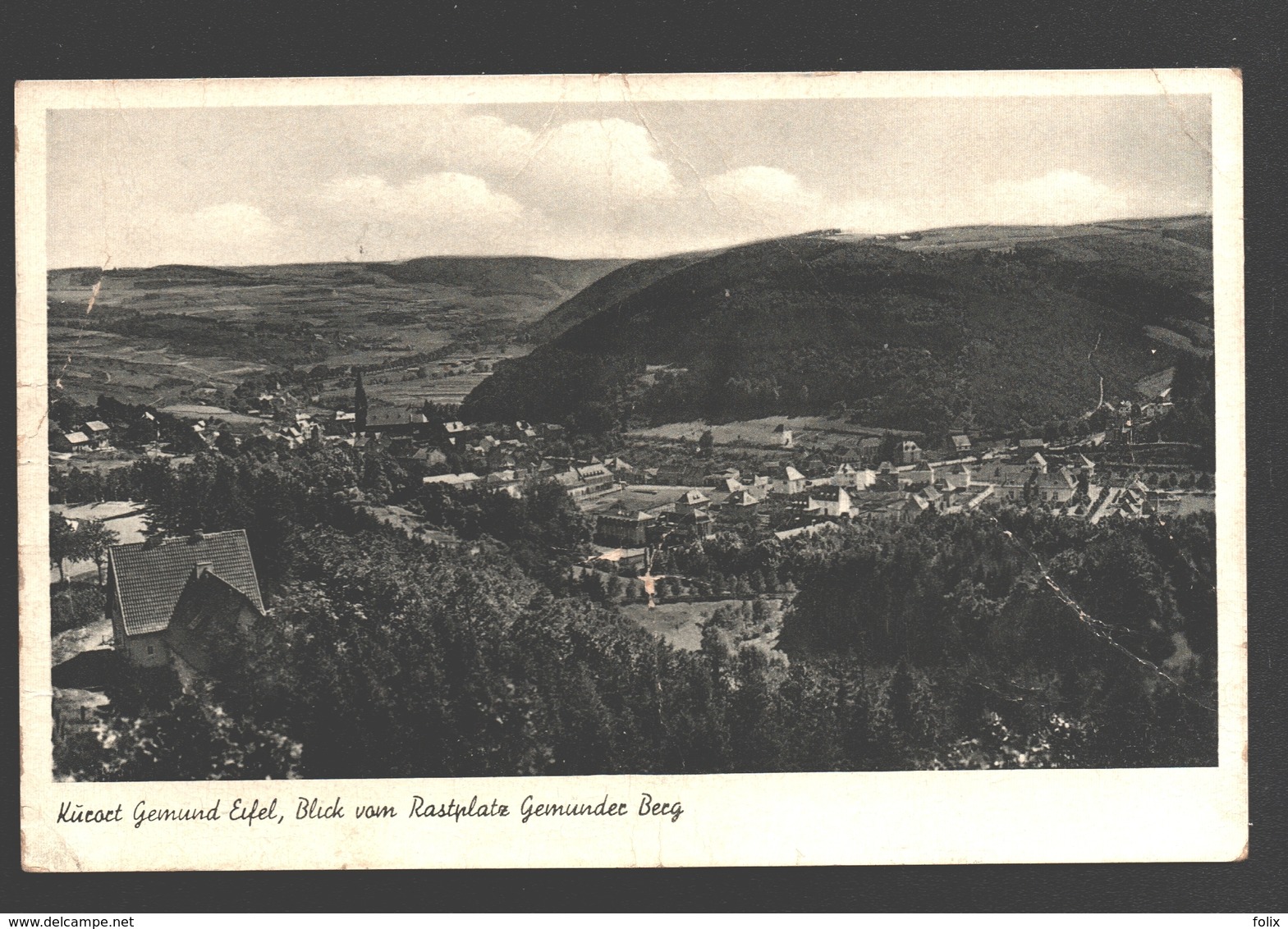 Gemünd - Kürort Gemünd-Eifel - Blick Vom Rastplatz Gemünder Berg - 1951 - Militärposten - Schleiden