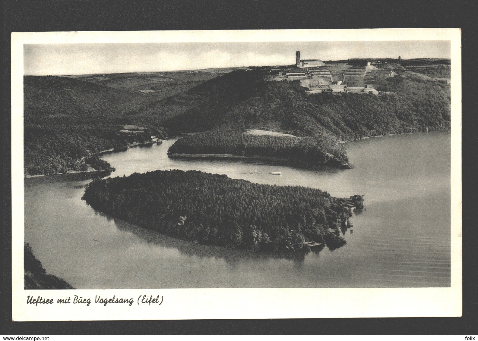 Urftsee Mit Burg Vogelsang (Eifel) - Militärposten / Army Post - 1955 - Schleiden