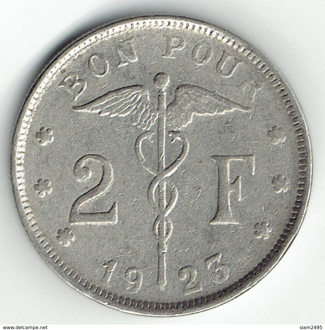 Belgium, 2 Francs 1923 (FR) - 2 Franchi