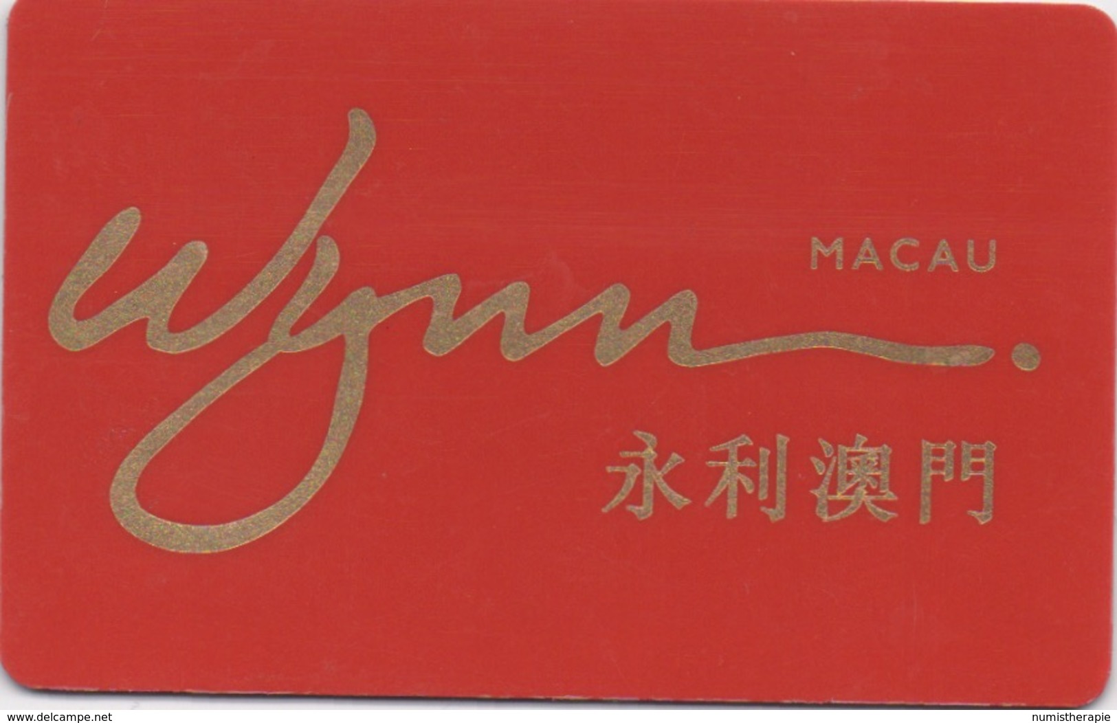 Carte Membre Casino : Wynn Macau Macao 永利澳門 - Cartes De Casino