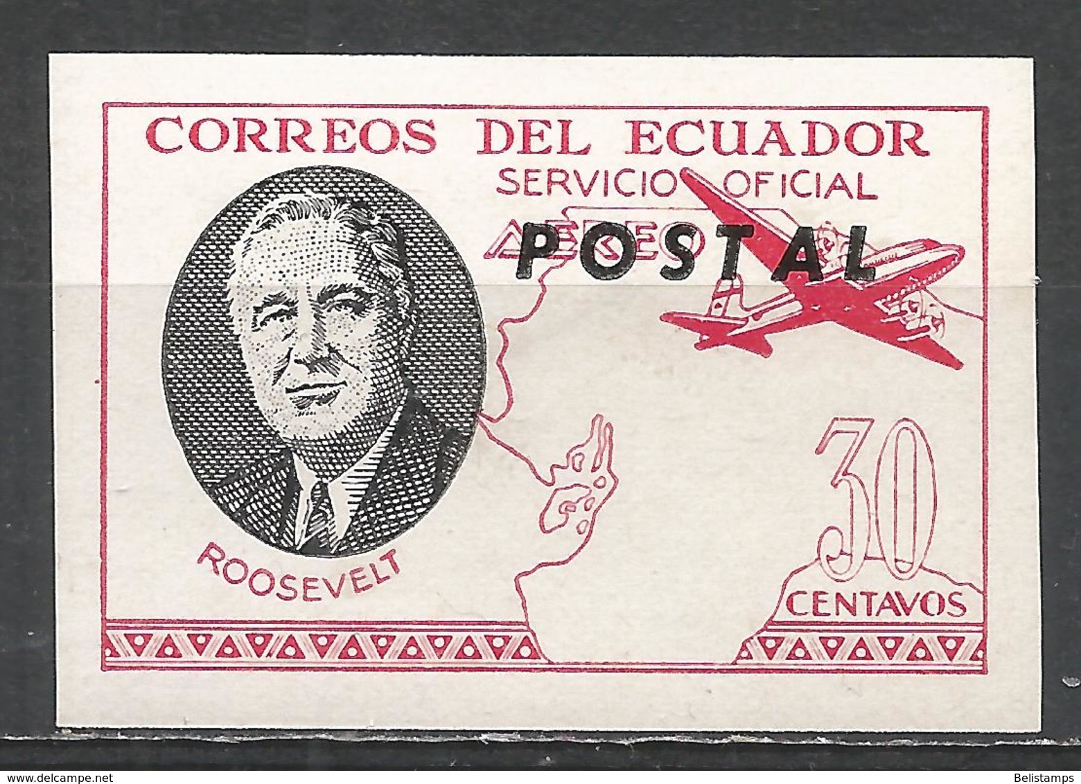 Ecuador 1949. #B (M) Roosevelt * - Ecuador