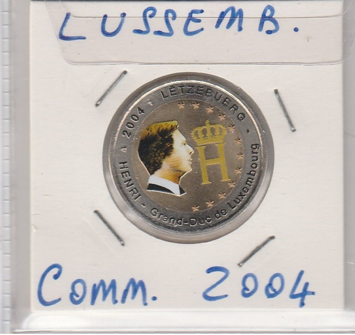 LUSSEMBURGO - 2 EURO COMMEMORATIVO ANNO 2004  - COLORATO COME FOTO -  FDC - IN OBLO' - Lettonia