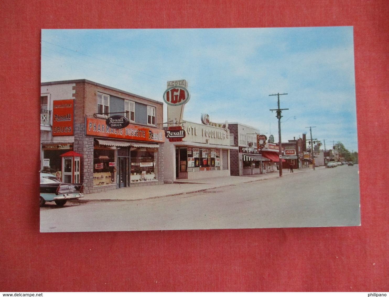 Gatineau Rexall Drug Store   IGA  Store Coca Cola Sign  Canada > Quebec >  Ref 3144 - Autres & Non Classés