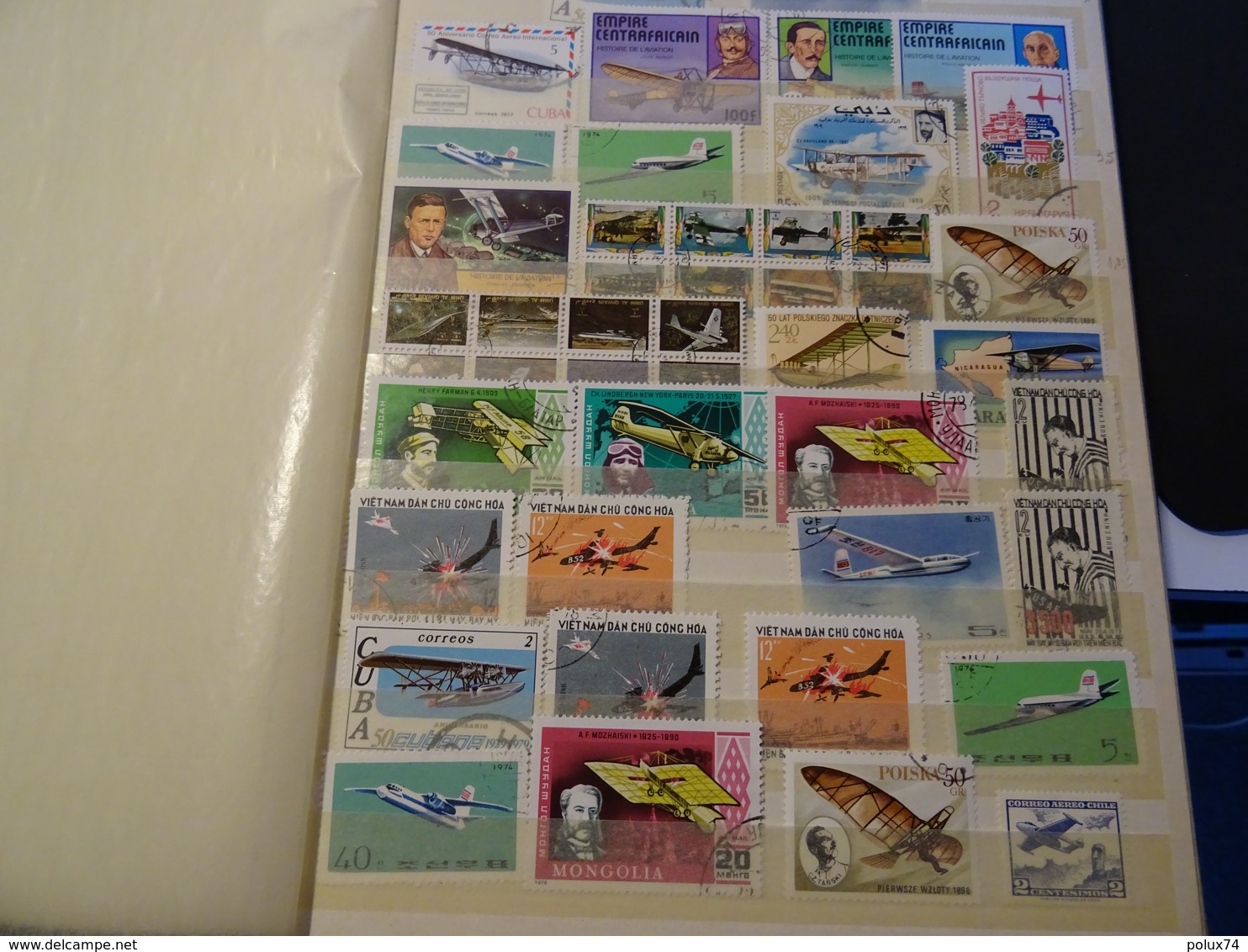 LOT THEMES AVIATION -COLLECTION De 190 Timbres - Collections (en Albums)