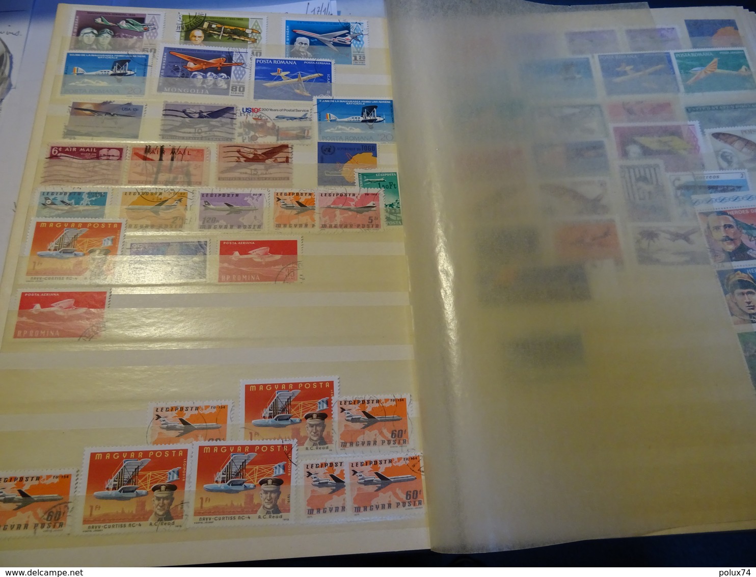 LOT THEMES AVIATION -COLLECTION De 190 Timbres - Collections (with Albums)