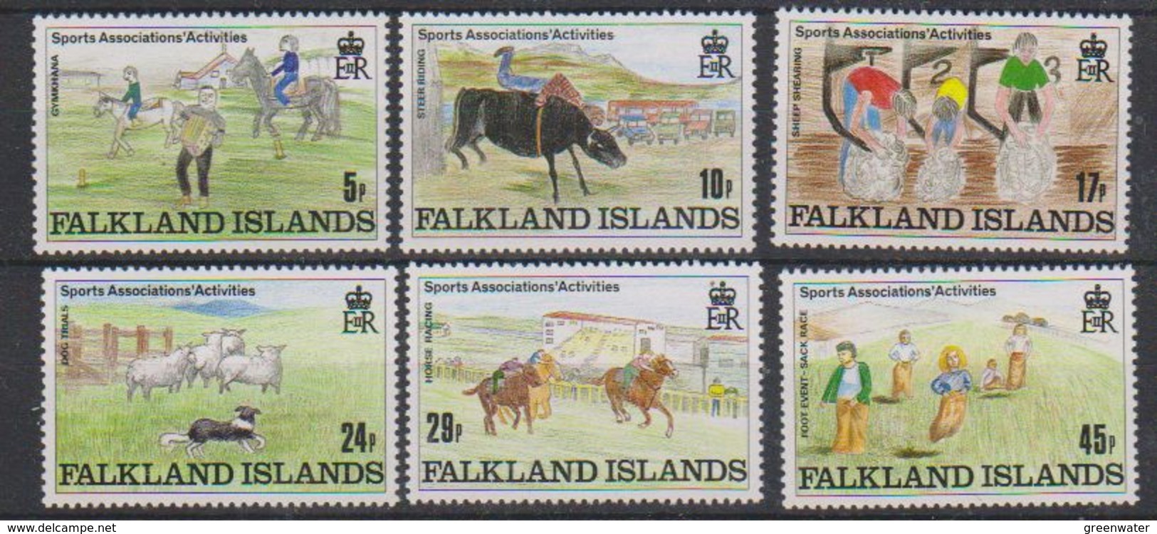 Falkland Islands 1989 Sports Association's Activities 6v ** Mnh (41725B) - Falklandeilanden