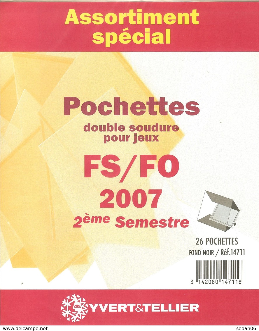 Yvert Et Tellier - ASSORT. De POCHETTES FS/FO 2E SEMESTRE 2007 (Double Soudure) - Bolsillos