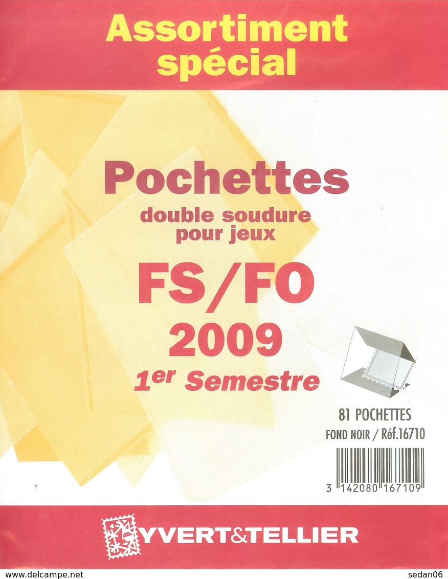 Yvert Et Tellier - ASSORT. De POCHETTES FS/FO 1er SEMESTRE 2009 (Double Soudure) - Taschine