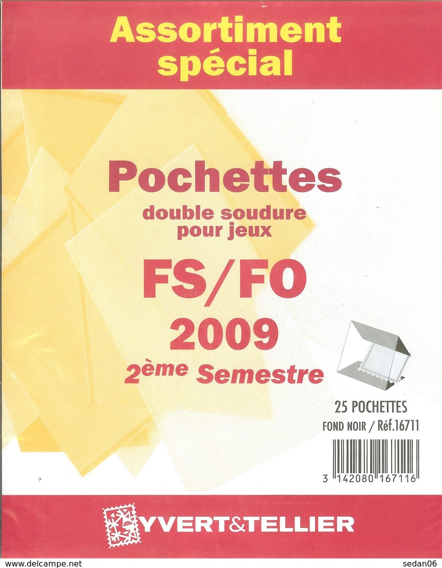 Yvert Et Tellier - ASSORT. De POCHETTES FS/FO 2e SEMESTRE 2009 (Double Soudure) - Bandes Cristal