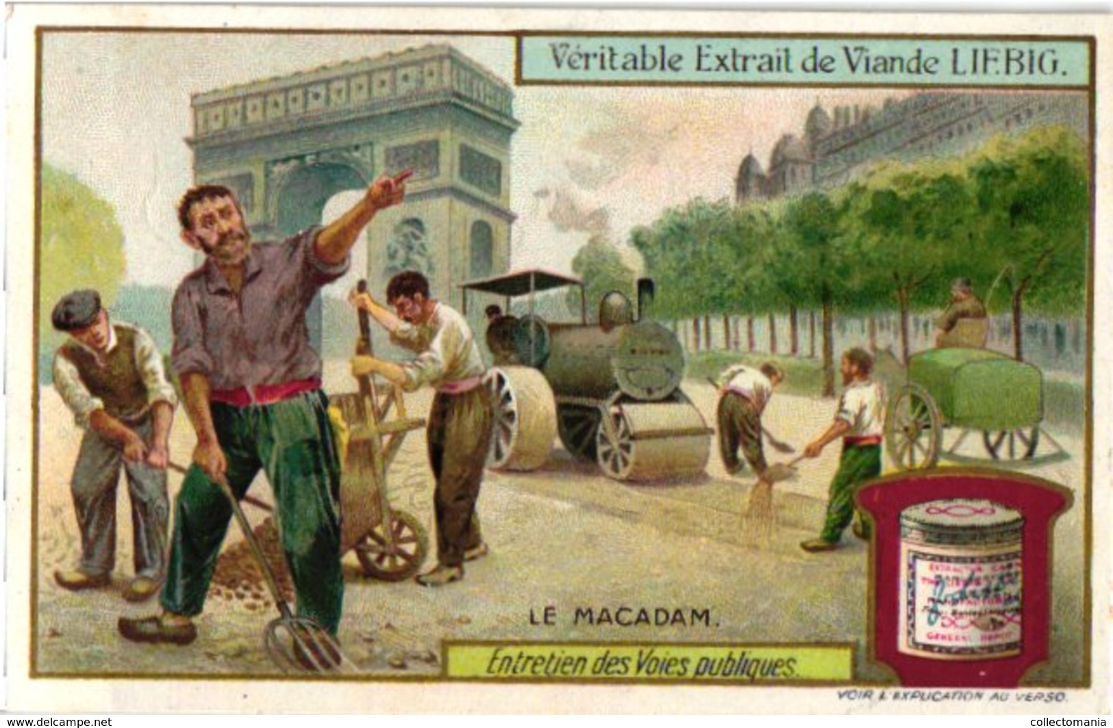 0944 -- Liebig 6 Cards  C1909- Road Surfaces - Entretien Des Voies Publiques -Bitume-Macadam-Asphalte-Dallage- - Liebig