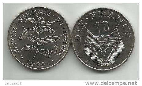 Rwanda 10 Francs 1985. High Grade - Rwanda