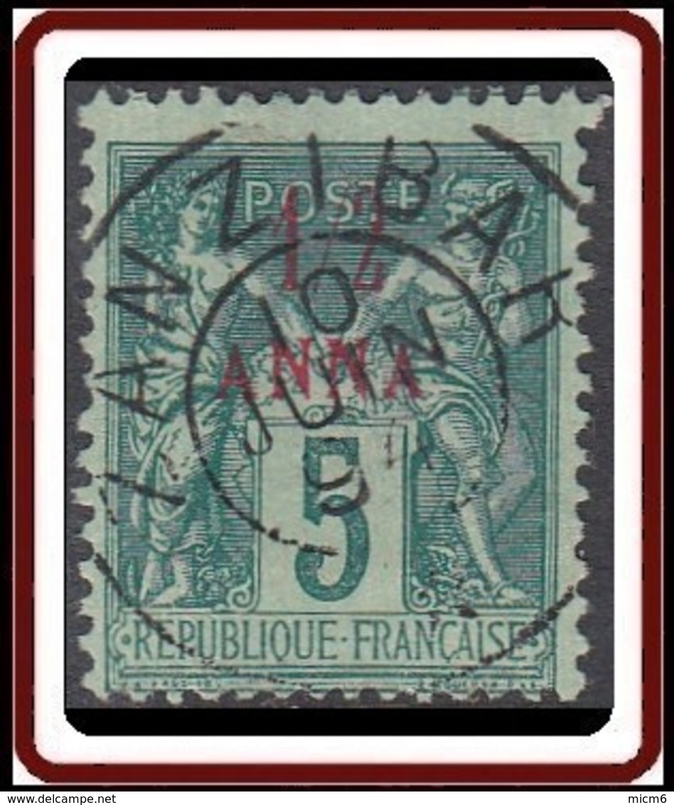 Zanzibar Bureau Français - N° 01 (YT) N° 1 (AM) Oblitéré. - Used Stamps