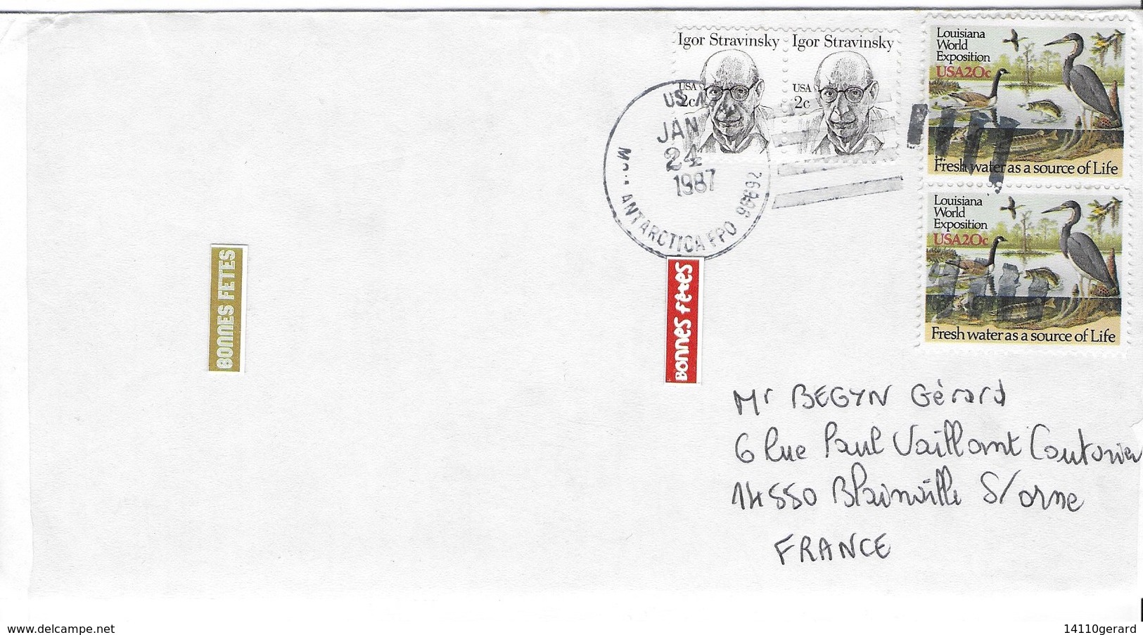 ANTARTIC CIRCLE  24 JAN  1987 - Used Stamps