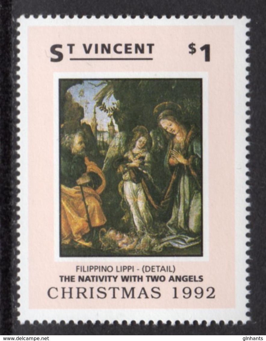 ST VINCENT - 1992 CHRISTMAS $1 LIPPI STAMP FINE MNH ** SG1999 - St.Vincent (1979-...)