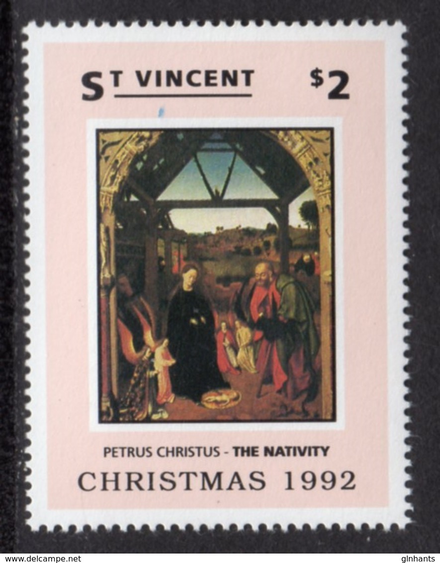 ST VINCENT - 1992 CHRISTMAS $2 CHRISTUS STAMP FINE MNH ** SG2000 - St.Vincent (1979-...)