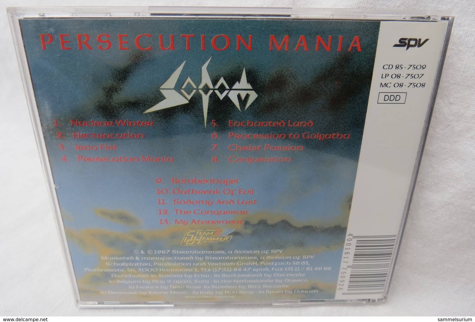 CD "Sodom" Persecution Mania - Hard Rock & Metal