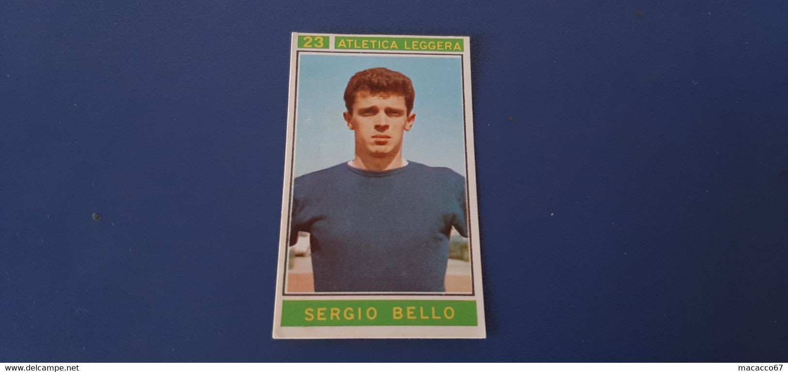 Figurina Panini Campioni Dello Sport 1967 - 023 Sergio Bello - Edizione Italiana