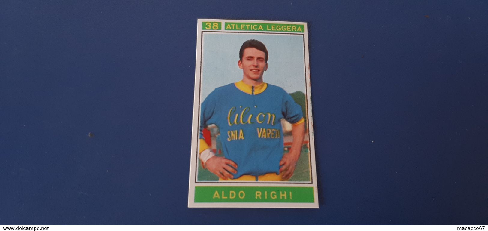 Figurina Panini Campioni Dello Sport 1967 - 038 Aldo Righi - Edizione Italiana