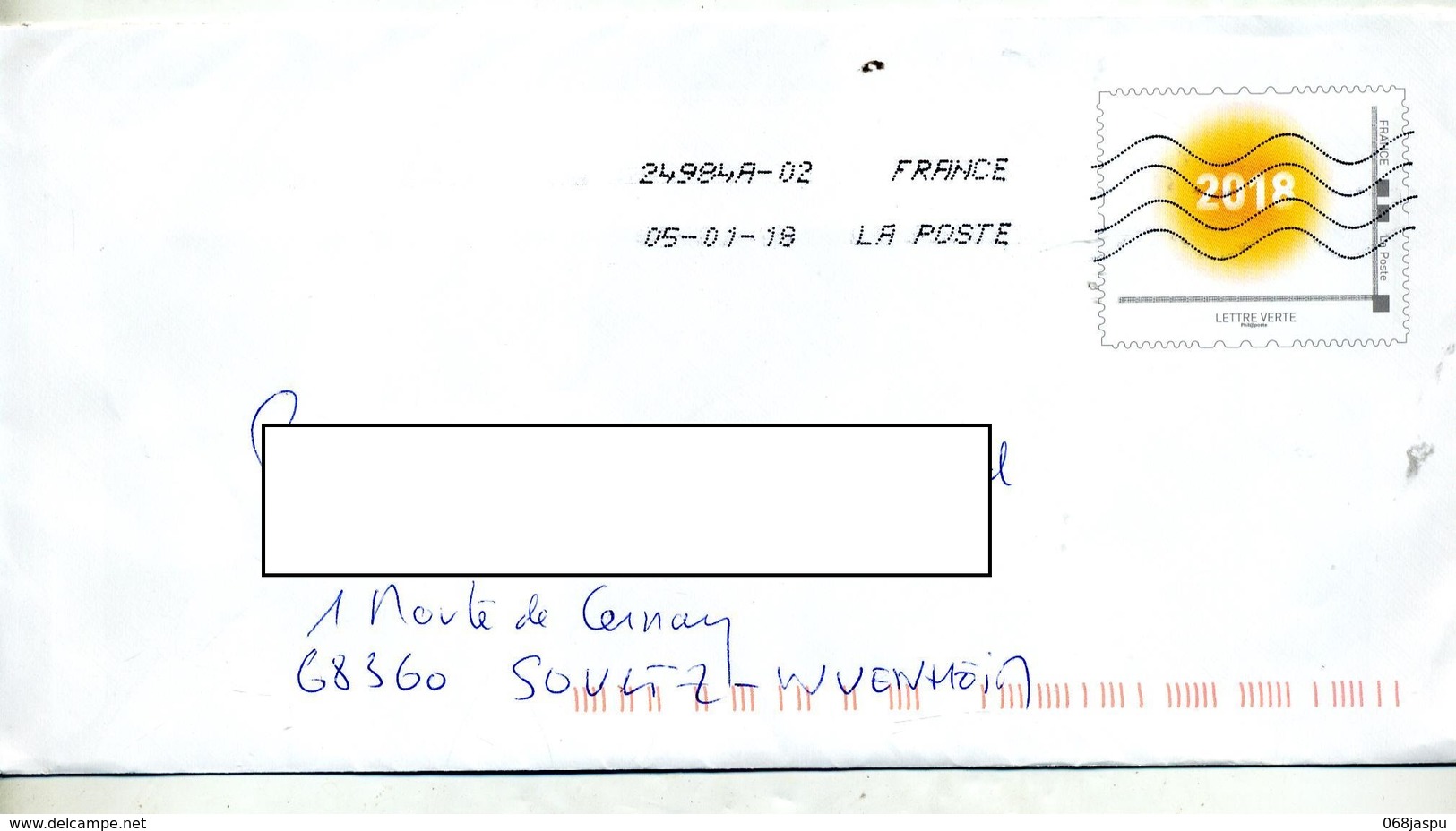 Pap 2018 Flamme Chiffree Sous Code Roc Pas D'agrement - Prêts-à-poster: Other (1995-...)