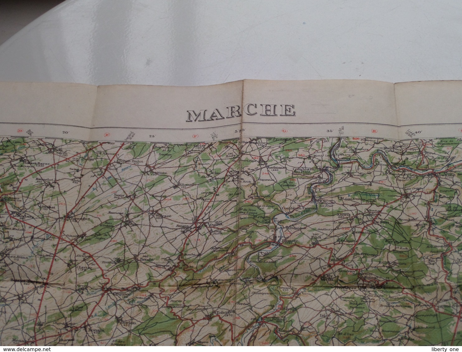 " MARCHE " ( 9 ) Ordnance Survey Office Feb 1919 ( Belgium 1/100.000 ) G.S., G.S. N° 2364 ( Voir Photo ) ! - Europe