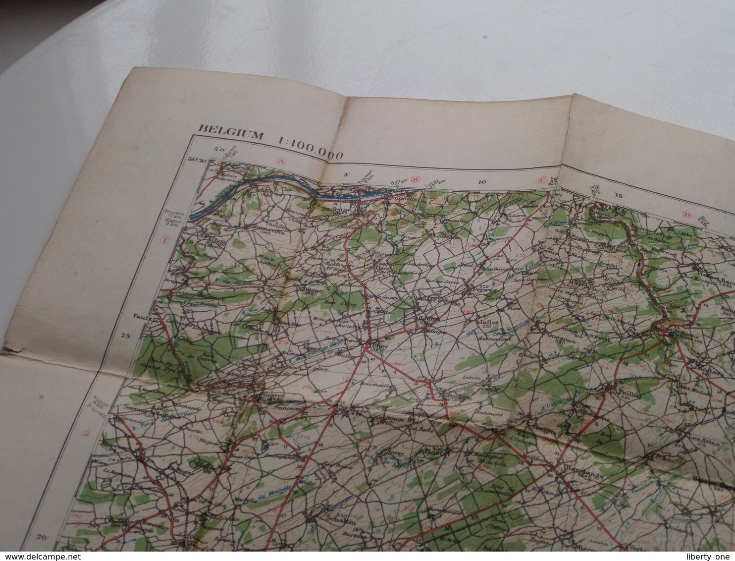 " MARCHE " ( 9 ) Ordnance Survey Office Feb 1919 ( Belgium 1/100.000 ) G.S., G.S. N° 2364 ( Voir Photo ) ! - Europa