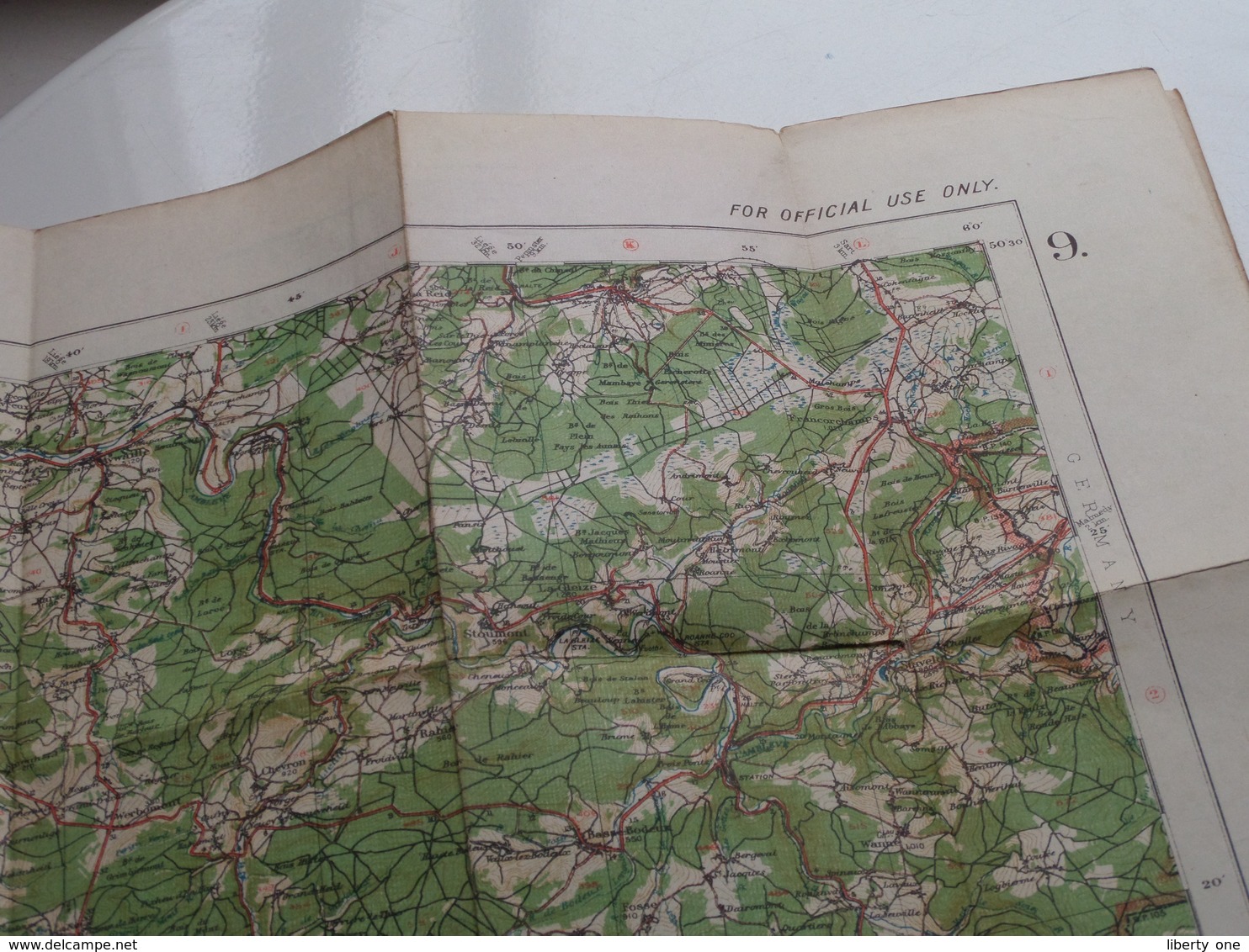 " MARCHE " ( 9 ) Ordnance Survey Office Feb 1919 ( Belgium 1/100.000 ) G.S., G.S. N° 2364 ( Voir Photo ) ! - Europa