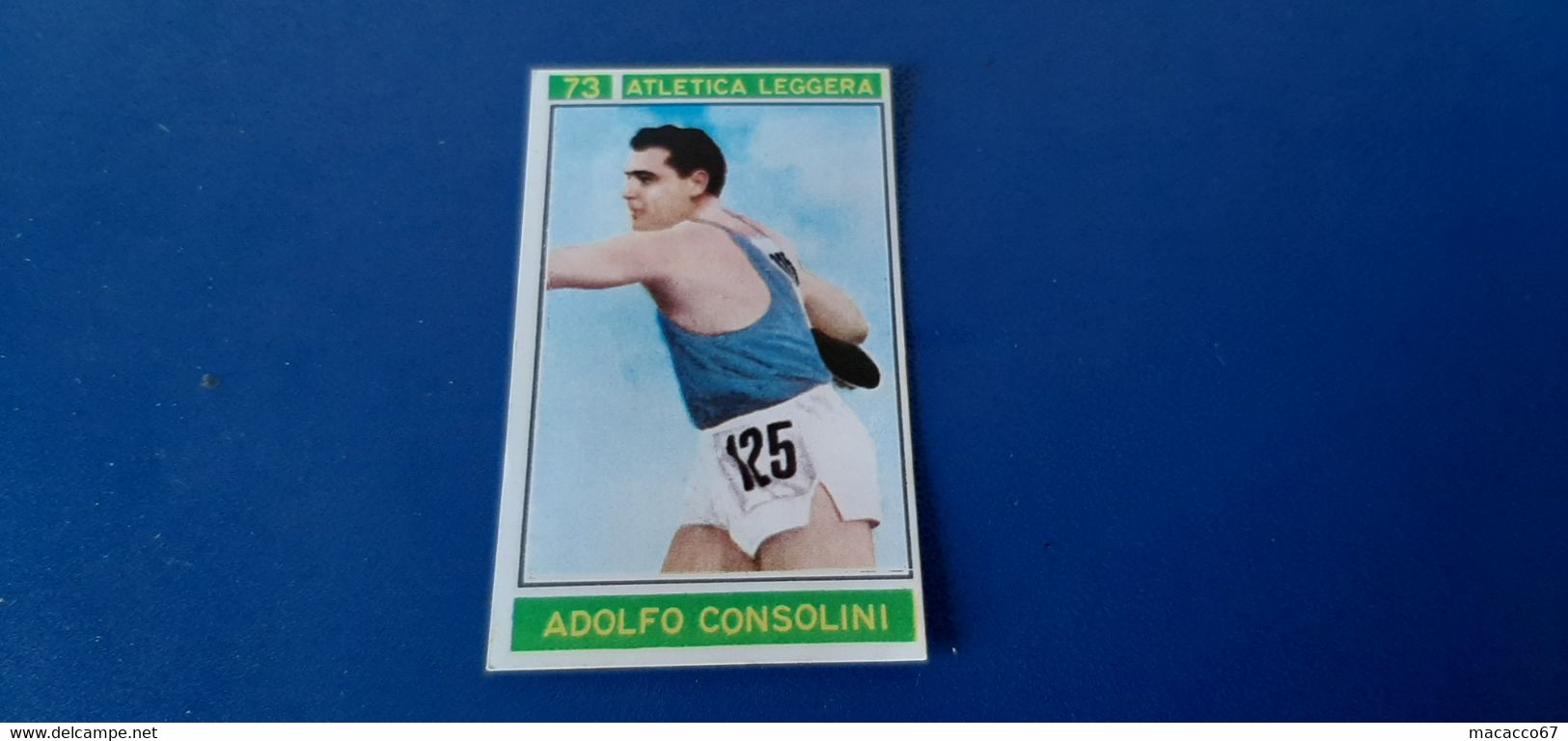 Figurina Panini Campioni Dello Sport 1967 - 073 Adolfo Consolini - Edizione Italiana