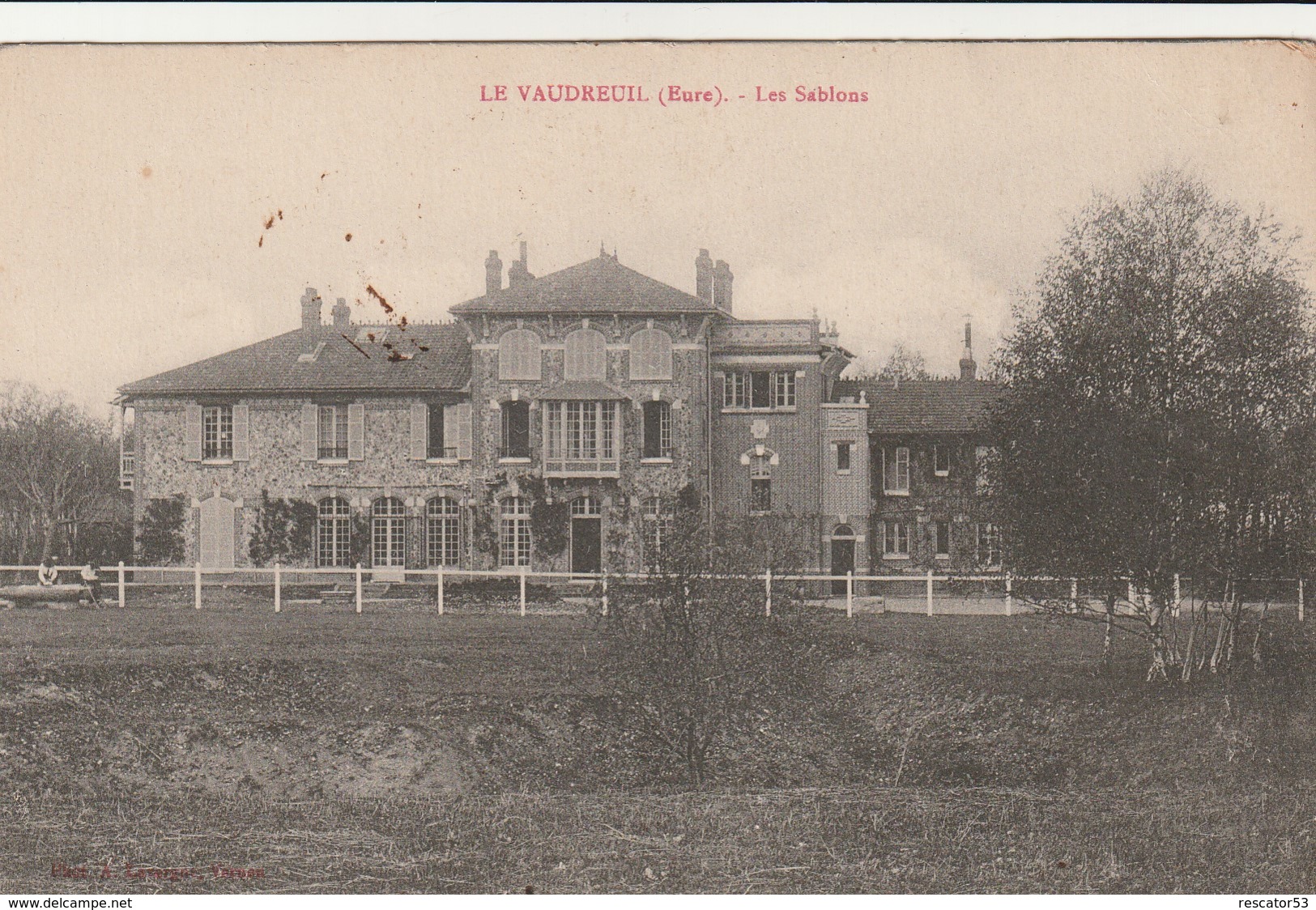 Rare Cpa Le Vaudreuil Les Sablons - Le Vaudreuil